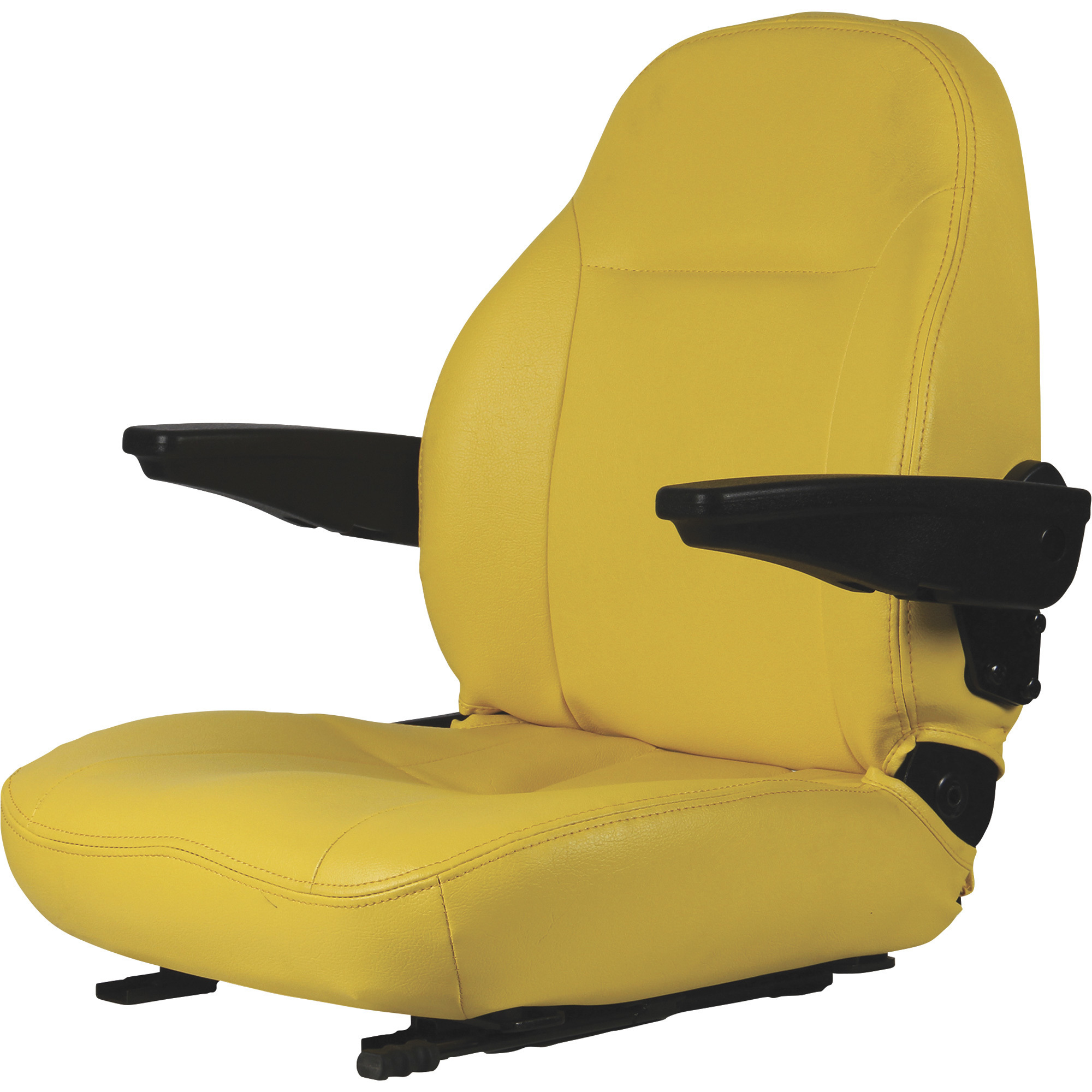 Black Talon Premium Highback Steel Tractor Seat, Yellow, Model# 440002YE